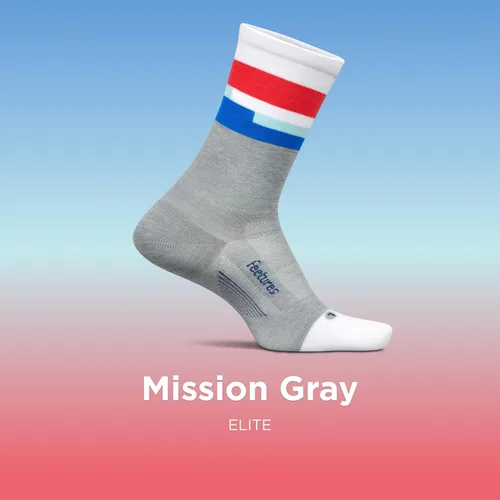 Vista 8 de Feetures Elite Ultra Light Cushion Mini Crew Sock - Calcetines deportivos con compresión dirigida