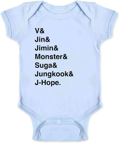 Vista 4 de Pop Threads K-Pop Group Names List Infant Baby Boy Girl Bodysuit