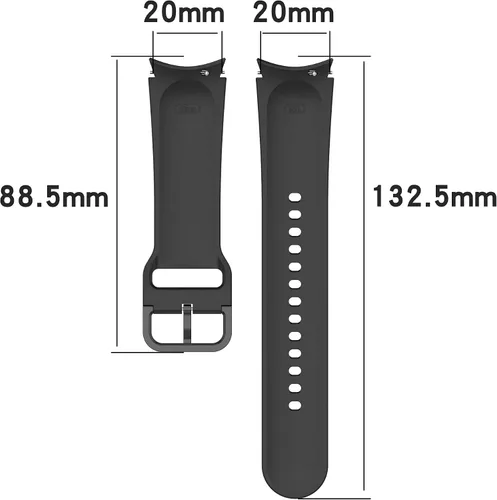Vista 8 de Para Samsung Galaxy Watch 6 5 4 Band 1.575 in 1.732 in/Galaxy Watch 5 Pro Band 1.772 in/Galaxy Watch 6 Classic Band 1.693 in 1.850 in/Galaxy Watch 4