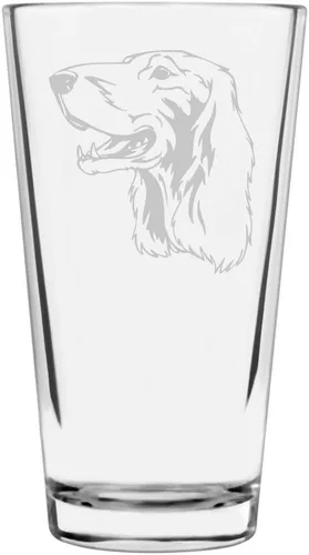 Vista 237 de Podenco Canario - Vaso de pinta de 16 onzas con temática de perro personalizado
