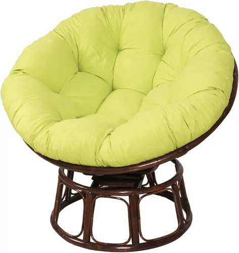Vista 7 de Cojines para silla de hamaca con forma de huevo colgante, 15.7 x 15.7 in, cojín redondo para silla Papasan, suave y cómodo, transpirable