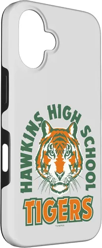 Vista 3 de Funda con logotipo de Stranger Things Hawkins High School Tigers para iPhone 16