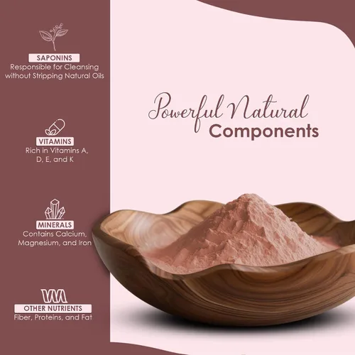 Vista 4 de mi nature Aritha (Sapindus Laurifolia) Polvo de nuez de jabón - Acondicionador orgánico para cabello sedoso certificado por USDA NOP para cabello