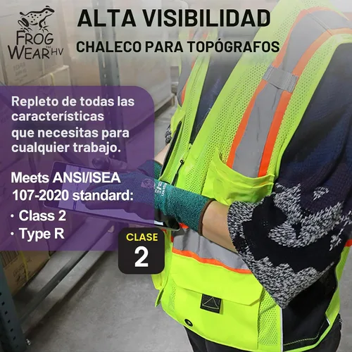 Vista 2 de Global Glove High Visibility Safety Vest, Lightweight and Breathable