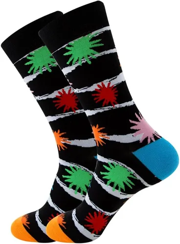 Vista 4 de Calcetines deportivos de media pantorrilla con diseño de animales frutales, piña, pingüino, gato, para mujeres y hombres
