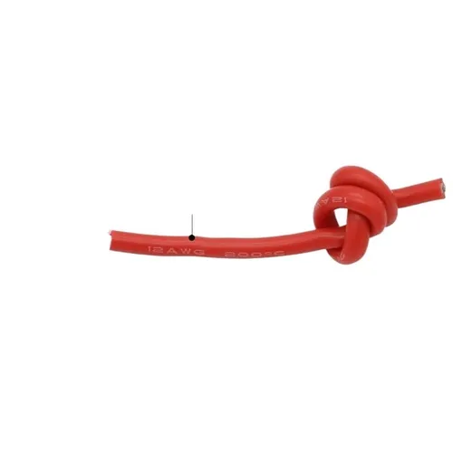 Vista 3 de Cable eléctrico resistente al calor de 3.3 ft, cable de silicona ultra suave, línea de cobre flexible de alta temperatura, 11, 10, 8, 7, 6, AWG