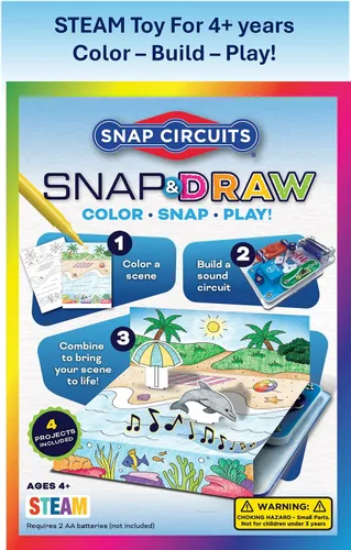 Vista 2 de SNAP CIRCUITS Snap & Draw STEM STEAM - Juguete de arte y ciencia para niños