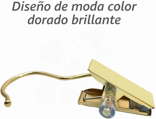 Vista 6 de Ganchos para botas de 4.5 pulgadas, ganchos de metal dorados para colgar guantes, zapatos, ganchos de lavandería, extensiones de cabello, clips