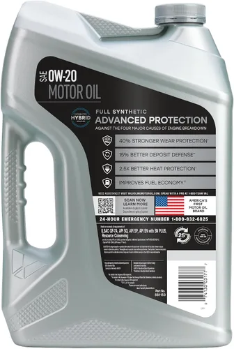 Vista 158 de Valvoline SynPower Full aceite sintético para motor, 1 Cuarto de galón, Ambar