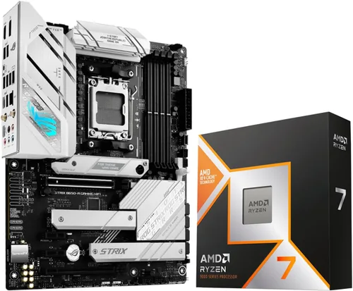 Vista 9 de Micro Center AMD 9800X3D Processor with ASUS TUF Gaming B850 PL Motherboard Combo de placa base de CPU, listo para AI, 14+2+1 etapas de 80 A, DDR5