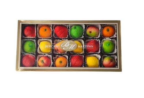 Vista 4 de Bergen Marzipan - Formas de frutas surtidas (18 piezas) de Bergen Marzipan [Foods]