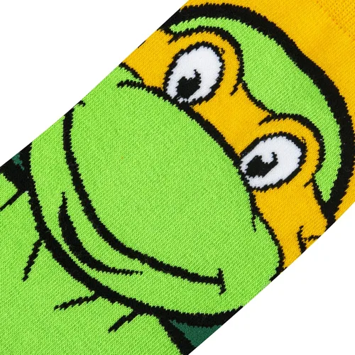 Vista 4 de Odd Sox, Nickelodeon TMNT Teenage Mutant Ninja Turtles, 90's Cartoon, Fun Socks