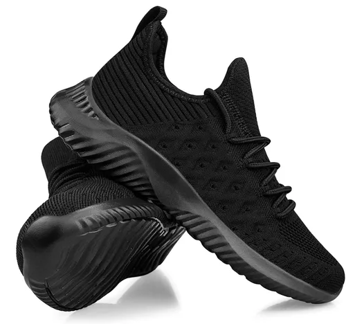 Vista 5 de Feethit - Tenis para mujer, estilo fácil de poner, antideslizantes, transpirables, ligeros ideales para caminar, correr y gimnasio
