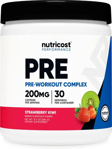 Vista 13 de Nutricost Polvo de pre-entrenamiento complejo (30 porciones, frambuesa azul) - Suplemento pre-entrenamiento con beta-alanina, taurina y aminoácidos