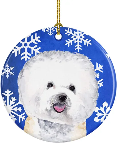 Vista 342 de Caroline's Treasures Cavalier Spaniel - Adorno de cerámica para colgar en el árbol de Navidad, para el hogar, Navidad, fiestas, regalo, 3 pulgadas