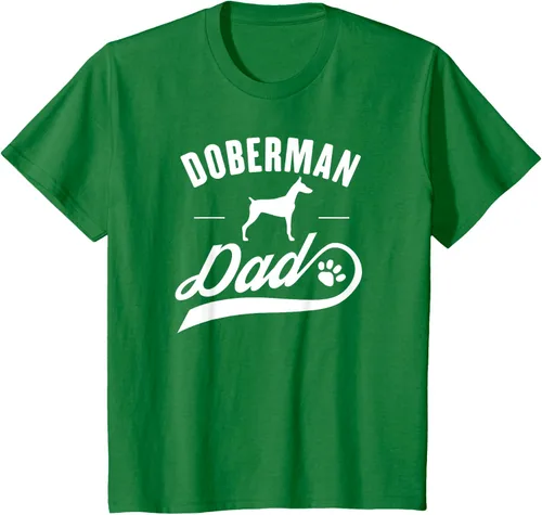 Vista 48 de Doberman Dad - Camiseta para amante del dueño del perro, Negro, S