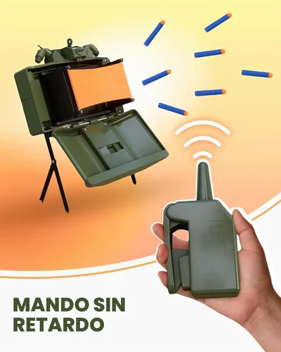 Vista 6 de Skywin Set de acción de juguete para juegos de simulación – Control remoto incluido, compatible con blasters de espuma (verde) Mando a distancia