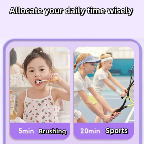Vista 9 de Temporizador visual para niños, lindo arco iris, temporizador de cuenta regresiva de 60 minutos, gestión del tiempo para niños y adultos, Azul