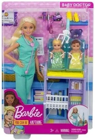 Vista 4 de Conjunto de la Barbie Doctora de Bebés.
