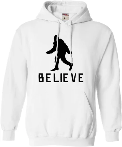 Vista 7 de Go All Out Bigfoot Believe Sasquatch Squatch - Sudadera con capucha para hombre y mujer Verde (SAFETY GREEN)