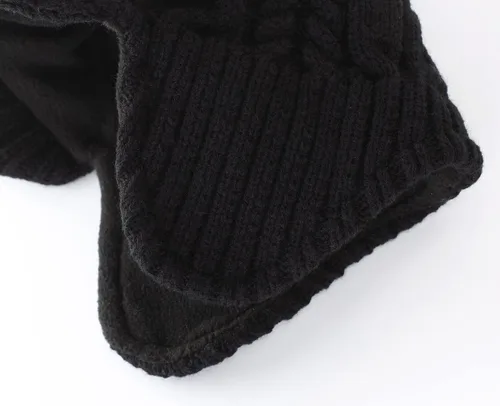 Vista 6 de LLmoway Gorro de invierno para hombre y mujer con visera cálido con orejeras, gorro con forro polar