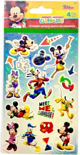 Vista 2 de Bluey 5 rompecabezas de madera con caja de almacenamiento, 72 calcomanías exclusivas de La casa de Mickey Mouse y paquete de más de 300 calcomanías