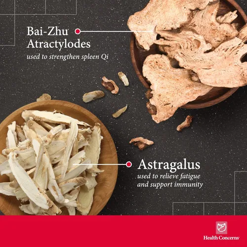 Vista 3 de Health Concerns Levanta Qi – Energía y apoyo del sistema inmunológico – Fórmula Bu Zhong Yi Qi Wan – Astrágalo, Ginseng y Dong Quai Suplemento