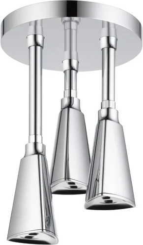 Vista 7 de DELTA FAUCET 57140-CZ H2Okinetic - Cabezal de ducha colgante Raincan, flujo de agua de 1.75 GPM, bronce champán Champagne bronce