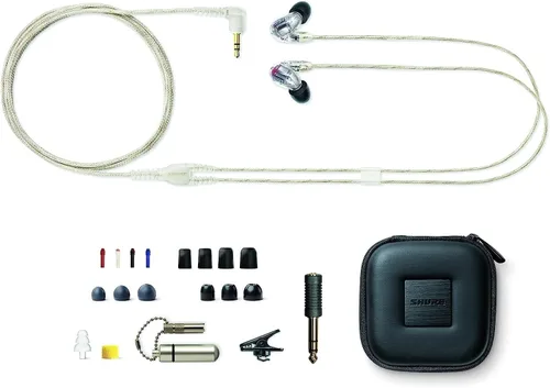 Vista 8 de Shure Auriculares con aislamiento de sonido SE846 Gen 2 con cable desmontable de 64" - Transparente Flagship in-ear monitors with four drivers and