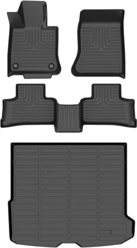 Vista 26 de HAFIDI® Juego de alfombrillas y forro de carga para Kia EV9 2024 2025 2026 (no apto para sillas de relajación), protección para todo tipo de clima