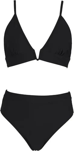 Vista 2 de RUUHEE Conjunto de bikini para mujer, parte superior en V profundo, traje de baño de 2 piezas