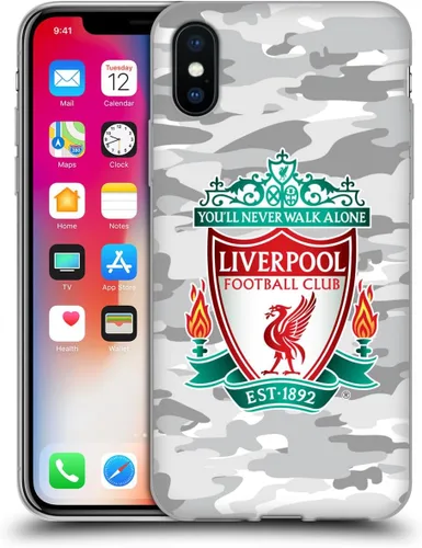 Vista 119 de Head Case Designs Funda de gel con licencia oficial del Liverpool Football Club Away Colourways Crest Camou [protección de grado militar] compatible