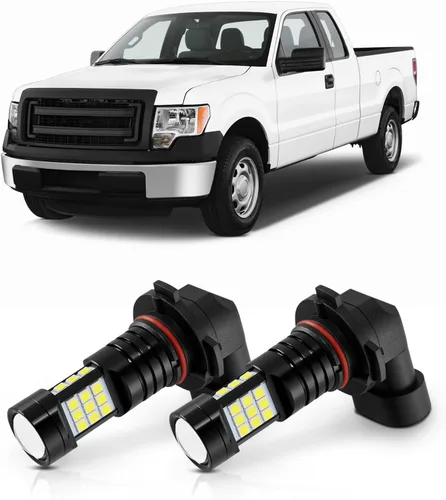 Vista 14 de Bombilla LED antiniebla H10 9145 9140, 6000 K, xenón blanco, compatible con Ford Explorer 2002-2010 y 2016-2018, paquete de 2