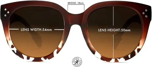 Vista 3 de SAMBA SHADES Gafas de sol bifocales para mujer lectura de gran tamaño lectura redonda bajo el sol