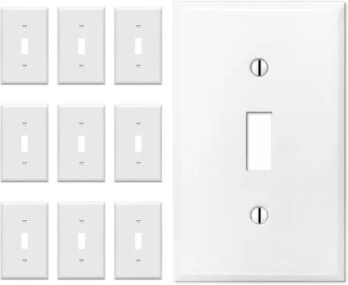 Vista 21 de Placa grande para interruptor de 1 banda, cubierta para caja eléctrica no utilizada, placa de pared en blanco de gran tamaño, placa de pared
