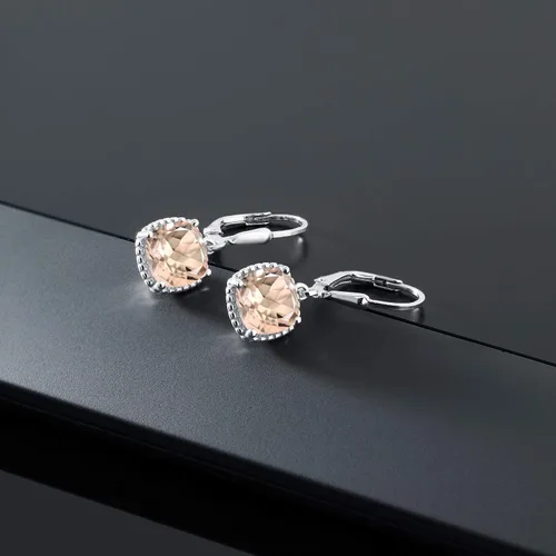 Vista 26 de Gem Stone King Aretes colgantes de plata de ley 925 de 0.315 pulgadas para mujer