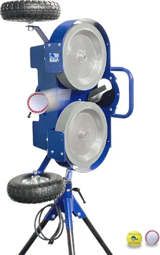 Vista 8 de BATA Baseball and Softball Combo Wheel Pitching Machine, Youth and Adult Automatic Pitch Machine for Baseballs and Softballs, Practice Training