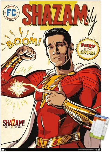 Vista 11 de Trends International DC Comics Movie Shazam! Fury of the Gods - Póster de pared de cómic, 22.4 pulgadas de largo x 14.7 pulgadas, versión enmarcada