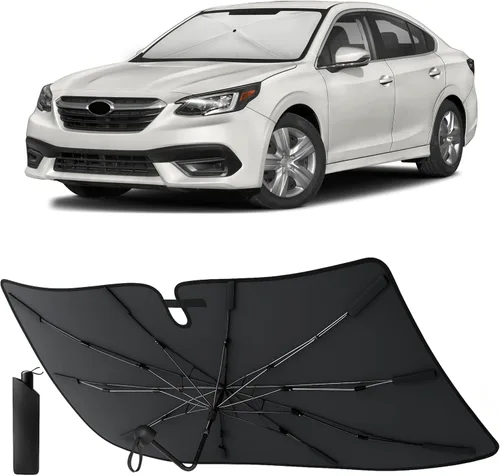 Vista 10 de EcoNour Parasol plegable para parabrisas de Mazda 3 2014-2016 2017 2018, parasol para ventana delantera de automóvil, protección UV, bloqueador