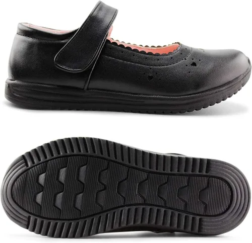 Vista 5 de JABASIC Zapatos de vestir escolares para niñas Mary Jane Flats