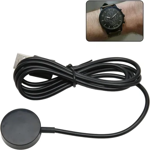 Vista 2 de Cargador de reloj inteligente para 1 2 3, USB Smartwatch Cable de carga Dock Charger Stand. (negro)
