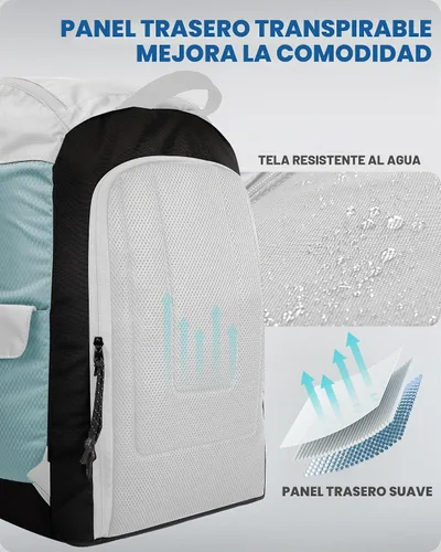 Vista 3 de OutdoorMaster Bolsa para botas de esquí de 50 l - Mochila de viaje para botas de esquí y snowboard con compartimento para casco Exterior e