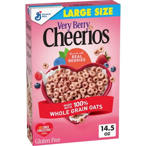 Vista 13 de Cereal de desayuno Very Berry Cheerios sin gluten, caja de 14.5 onzas (paquete de 2)