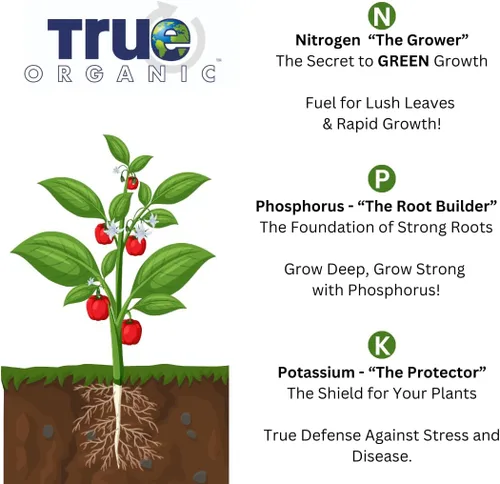 Vista 5 de True Organic Preplant Starter – Fertilizante orgánico para plántulas y plantas jóvenes – Promueve un crecimiento vigoroso – Bolsa de 1.8 kg, cubre