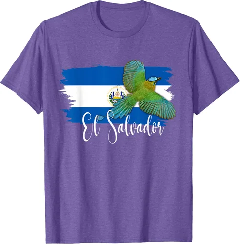 Vista 9 de Camiseta con la bandera de El Salvador, mapa de El Salvador, camiseta de Salvador para mujer, Negro