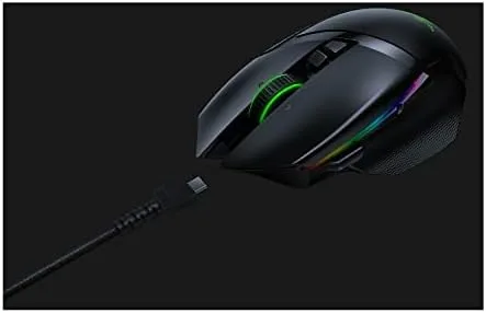 Vista 2 de Razer Basilisk Ultimate Hyperspeed Mouse inalámbrico para juegos de 20 K DPI sensor óptico Chroma RGB 11 botones programables incluye base de carga