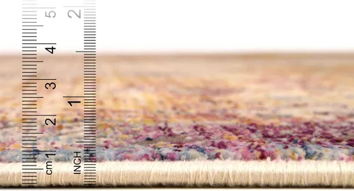 Vista 2 de Unique Loom Deepa Collection - Alfombra rectangular de 2 pies x 3 pies 1 pulgadas, color azul
