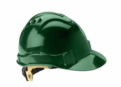 Vista 3 de Casco de seguridad Serpent con ventilación de polietileno, tipo I/clase E., Gris, 1