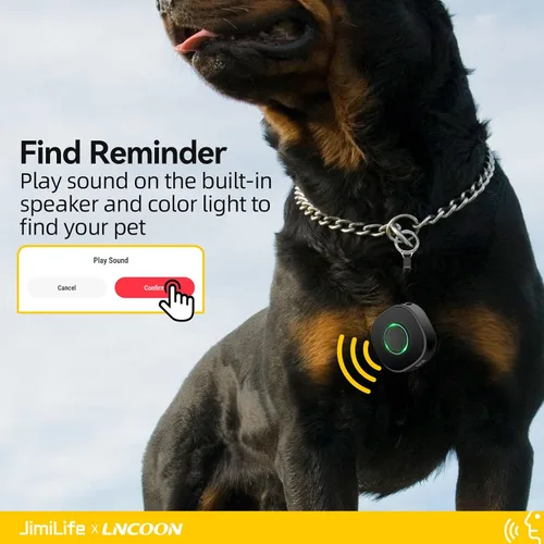Vista 4 de Mini rastreador GPS para niños perro ancianos, localizador con botón SOS, seguimiento GPS en tiempo real, sonido de reproducción GEO-Fence