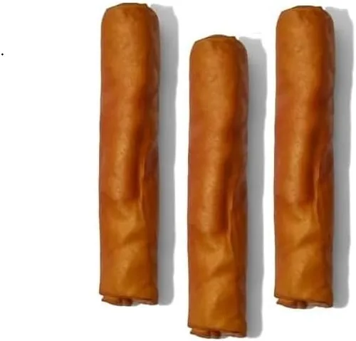 Vista 14 de Pork Chomps Masticas de piel de cerdo horneada para perros, 6 pulgadas de bagel, 1 unidad (paquete de 3)